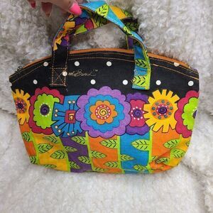 Laurel Burch Rainbow Bright Color‎ Flower Tote